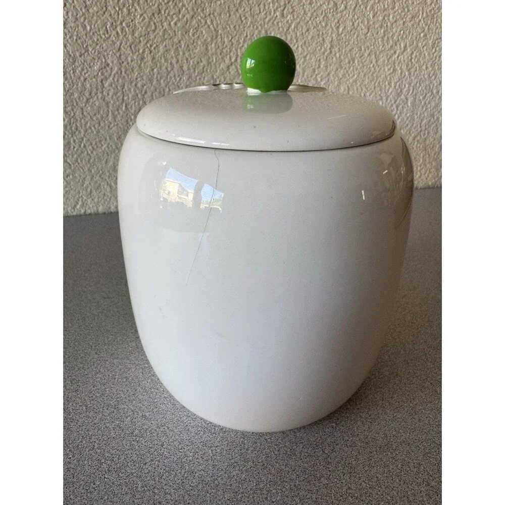 M&M’s Green Character Ceramic Cookie Jar with Lid 8” Collectible